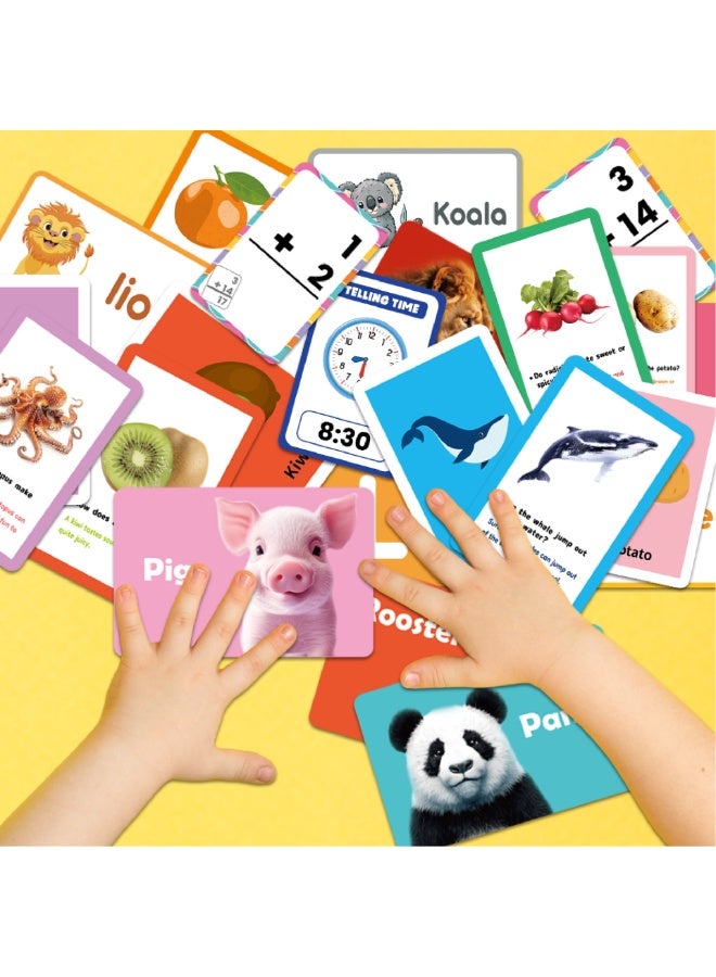 Capstro Kids Early Education Digital Flash Cards – Picture-Based Learning Card Set for Toddlers | Animal Recognition, Visual Vocabulary & Screen-Free Educational – Real Animals - Image 4